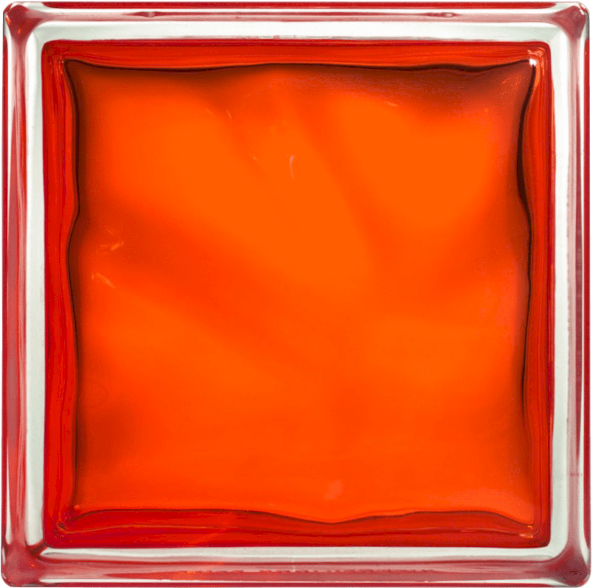 Luxfera Glassblocks orange 19x19x8 cm sklo 1908WOR