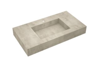 Deska se zabudovaným umyvadlem Salgar Compakt 90x12x51 cm beton 87248