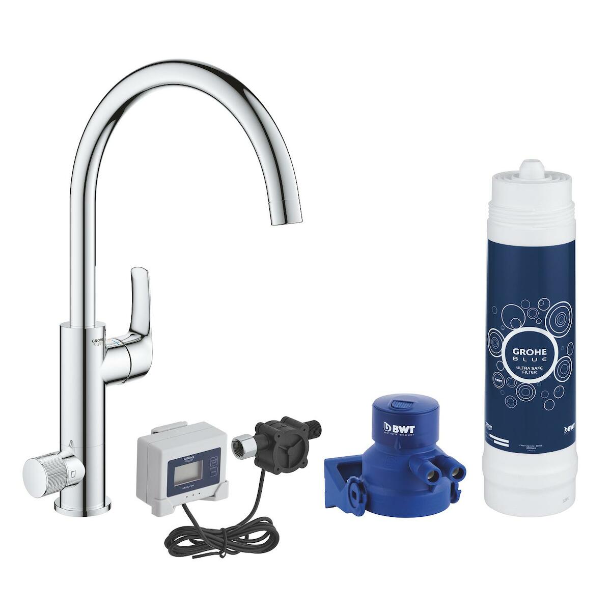 Dřezová baterie Grohe Blue Pure Eurosmart s filtrem chrom 30384000