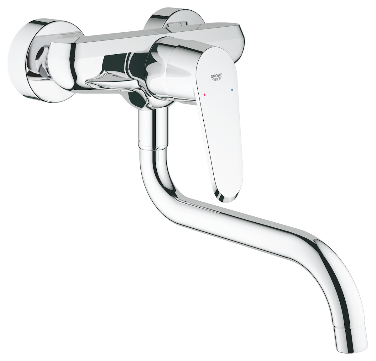 Dřezová baterie Grohe Eurodisc s otočným raménkem chrom 33772002