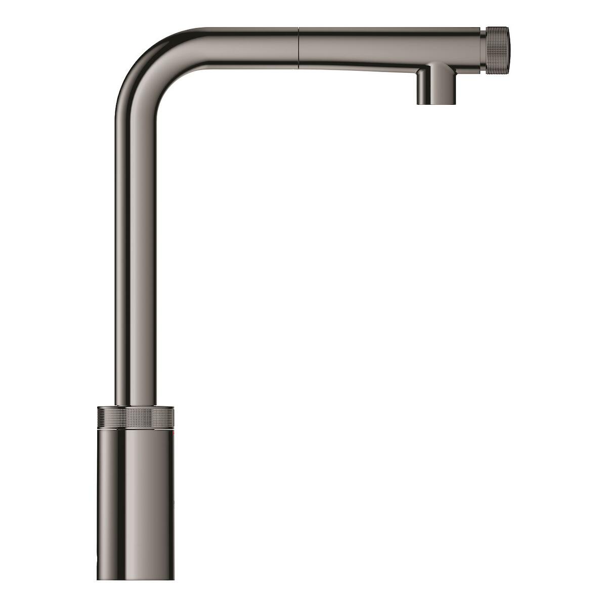 Dřezová baterie Grohe Minta SmartControl s otočným raménkem Hard Graphite 31613A00