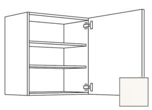 Kuchyňská skříňka horní Naturel Erika24 s dvířky 45x72x35 cm bílá lesk 450.W451.R