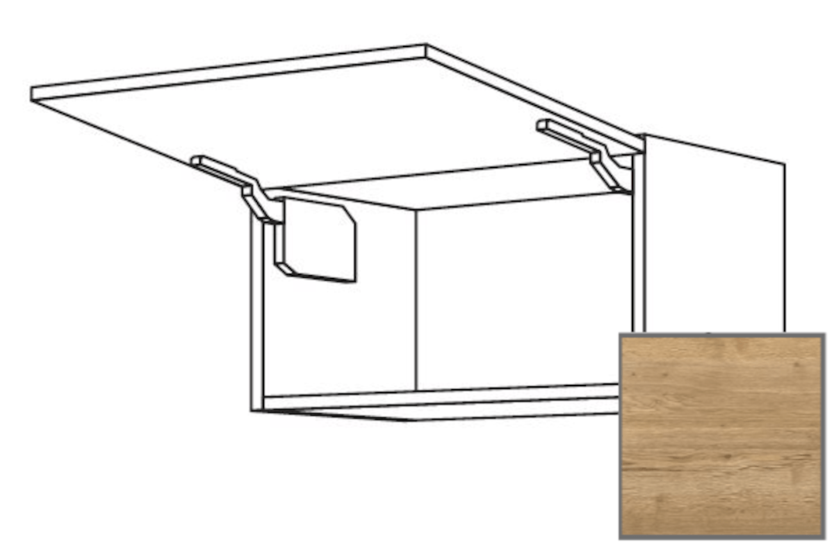 Kuchyňská skříňka horní Naturel Sente24 výklopná 45x72x35 cm dub sierra 405.WK4536N