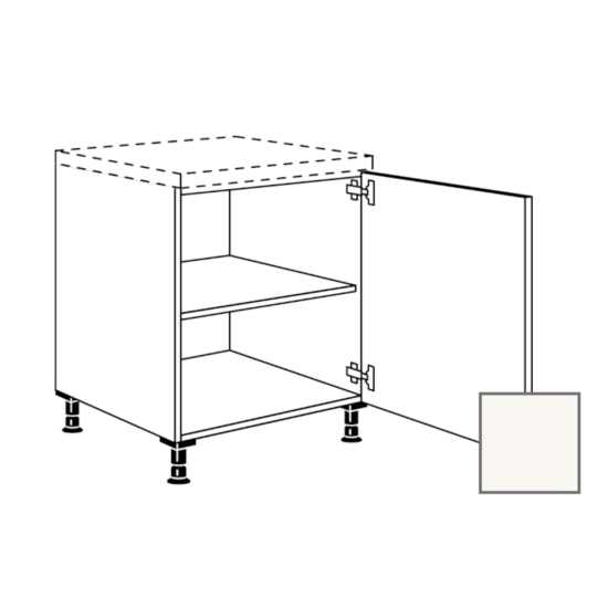 Kuchyňská skříňka spodní Naturel Erika24 s dvířky 30x87x56 cm bílá lesk 450.UD30.R