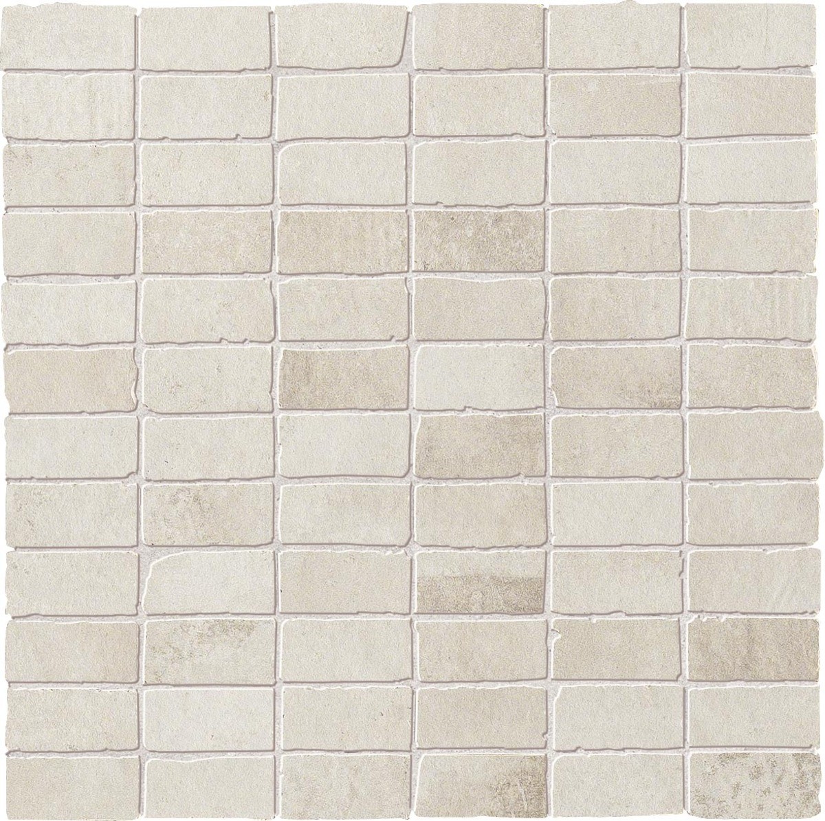 Mozaika Dom Entropia bianco 30x30 cm mat DEN10MM