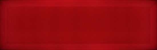 Obklad Ribesalbes Chic Colors rojo bisel 10x30 cm lesk CHICC1404