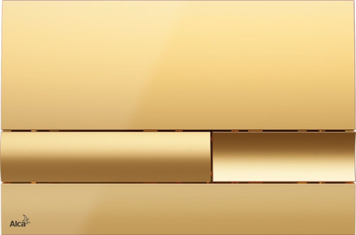 Ovládací tlačítko Alcaplast plast zlatá lesk M1745