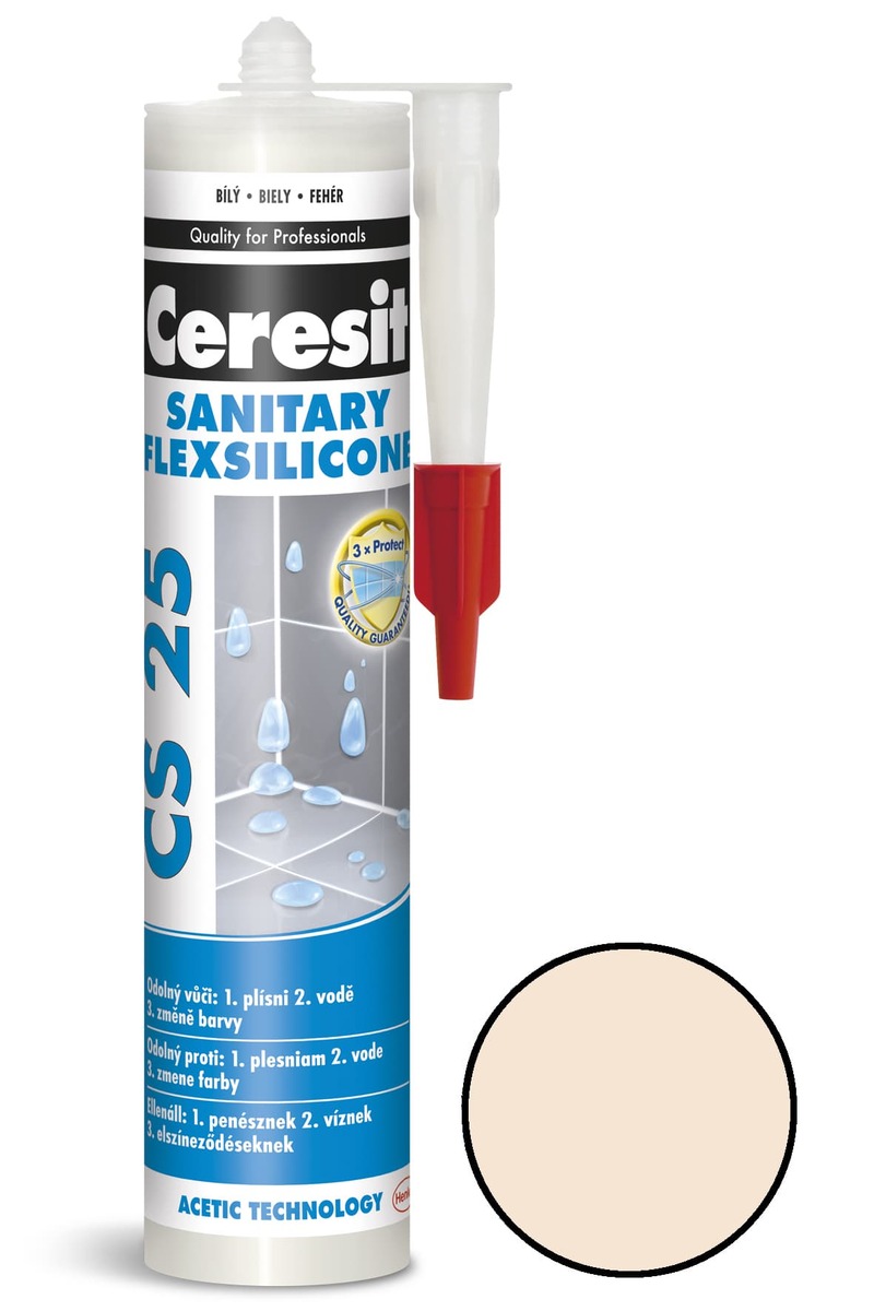 Silikon Ceresit CS 25 natura 280 ml CS2541