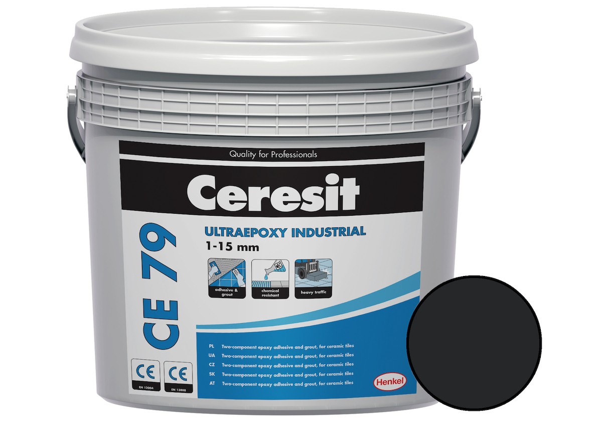 Spárovací hmota Ceresit CE 79 UltraEpoxy Industrial graphite 5 kg R2T CE79716