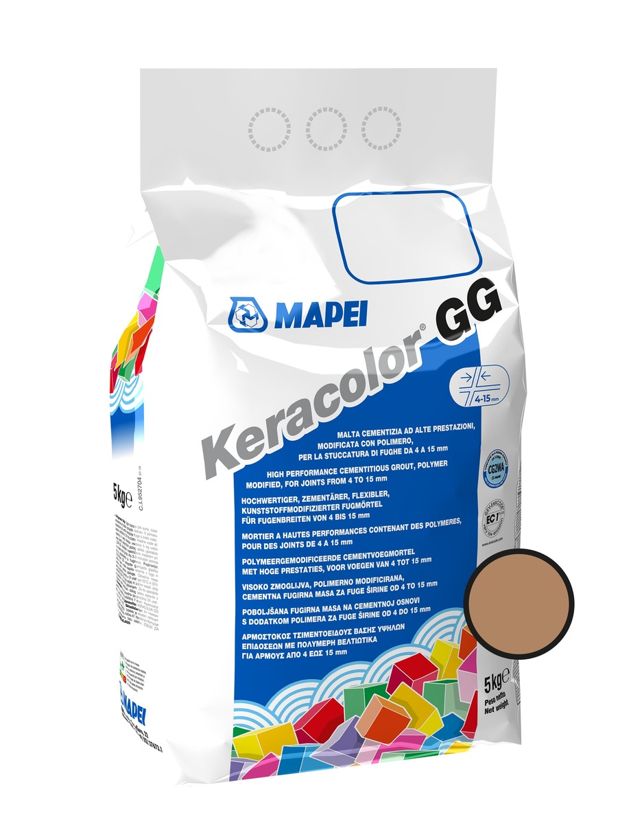 Spárovací hmota Mapei Keracolor GG hnědá 5 kg CG2WA KERACOLG5142