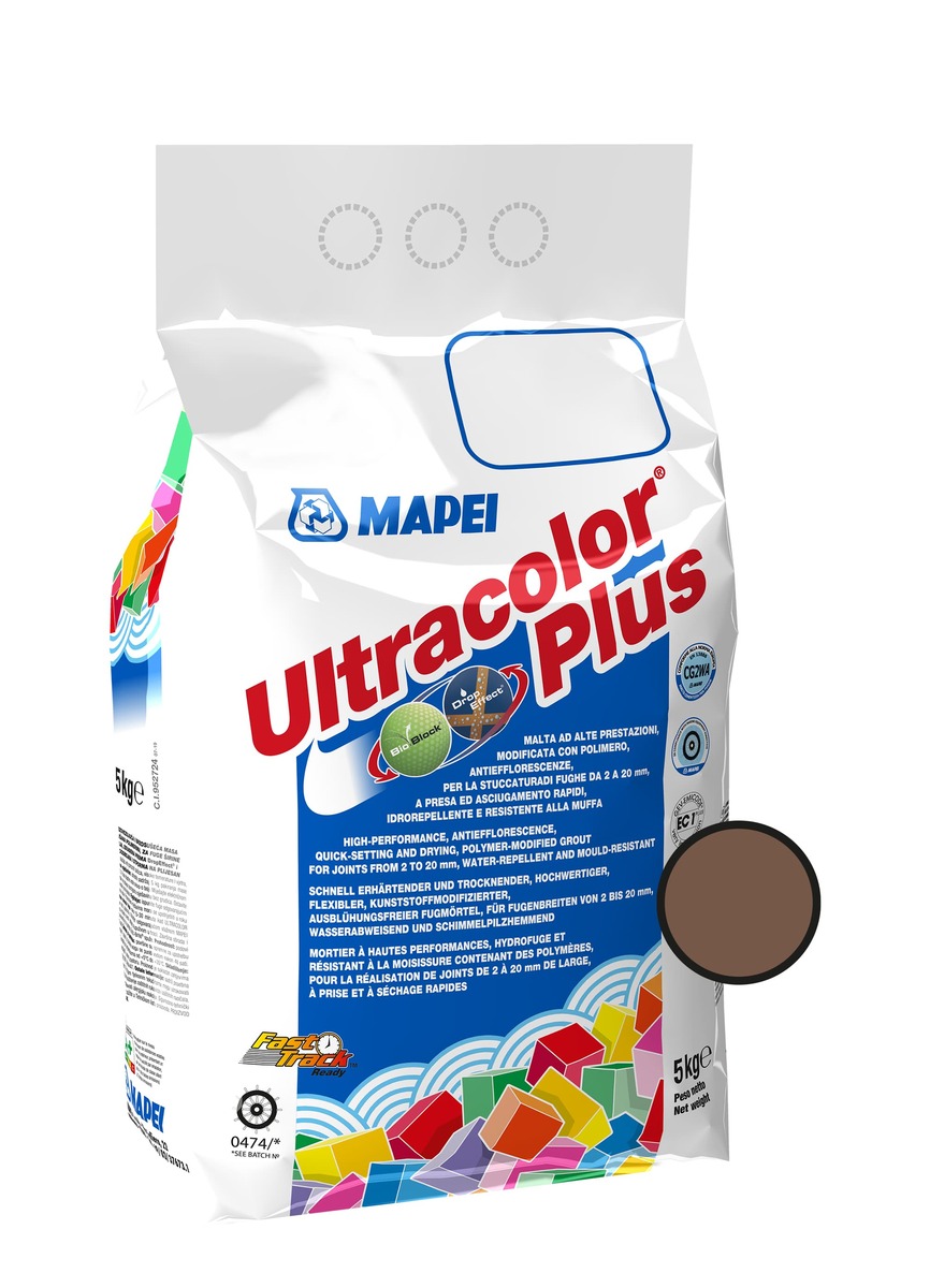 Spárovací hmota Mapei Ultracolor Plus čokoládová 5 kg CG2WA MAPU144