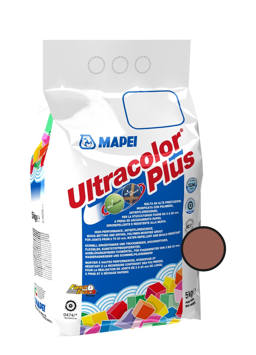 Spárovací hmota Mapei Ultracolor Plus terracota 5 kg CG2WA MAPU143