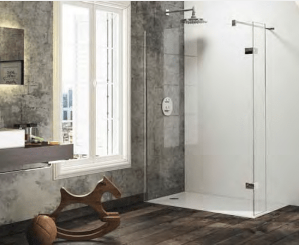 Sprchová zástěna walk-in 100x200 cm levá Huppe Solva pure chrom lesklý ST3603.092.322