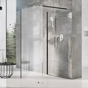 Sprchová zástěna walk-in 110x80x200 cm Ravak Walk-In černá matná GW1CD4300Z1