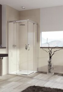 Sprchové dveře 100x100x200 cm Huppe Aura elegance chrom lesklý 401310.092.322.730
