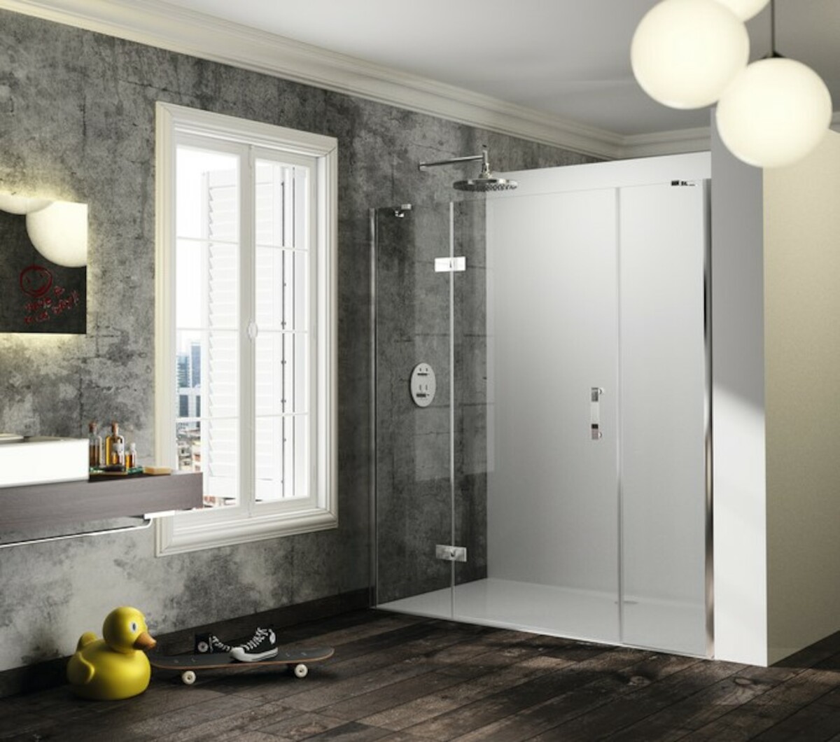 Sprchové dveře 120x200 cm levá Huppe Solva pure chrom lesklý ST1402.092.322
