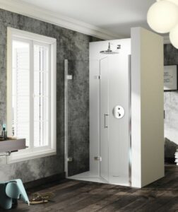 Sprchové dveře 90x200 cm levá Huppe Solva pure chrom lesklý ST4304.092.322