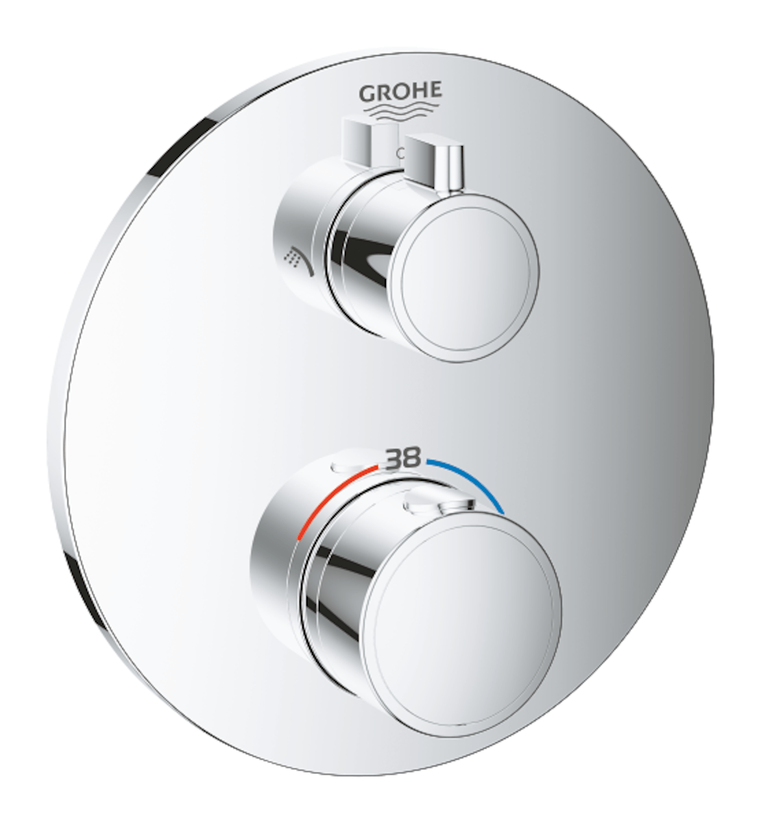 Termostat Grohe Grohtherm bez podomítkového tělesa chrom 24076000