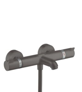 Vanová baterie Hansgrohe Ecostat bez sprchového setu 150 mm kartáčovaný černý chrom 13114340