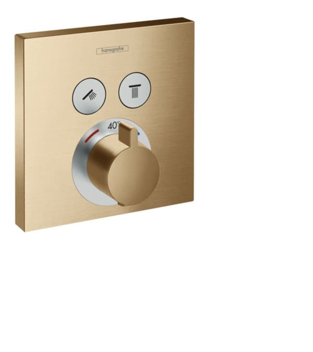 Vanová baterie Hansgrohe Shower-Select bez podomítkového tělesa kartáčovaný bronz 15763140