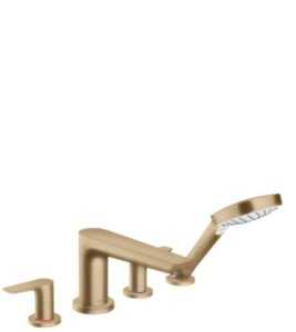 Vanová baterie Hansgrohe Talis E se sprchovým setem kartáčovaný bronz 71748140