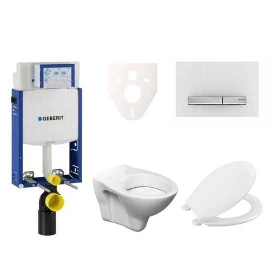 Závěsný set WC S-line + modul Geberit Kombifix s tlačítkem Sigma 50 (alpská bílá) 110.302.00.5 NR8